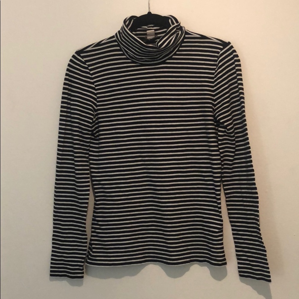 Striped J Crew turtleneck